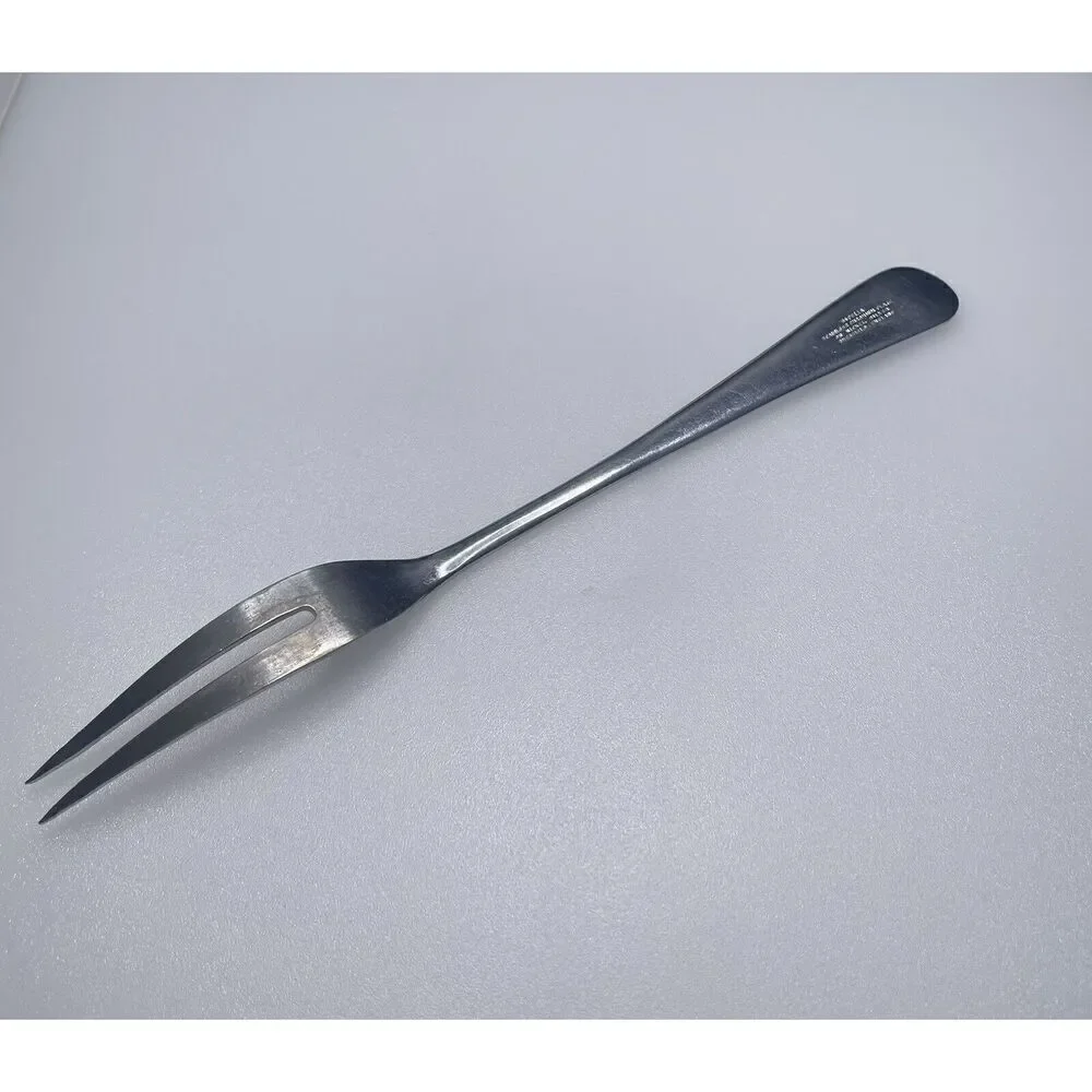 Vintage Sipelia Stainless 7.5” Carving Fork Flatware Stainless‎ Nickel England